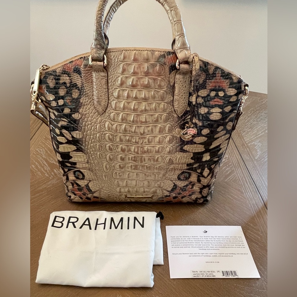 BRAHMIN Large Duxbury Satchel- Gem Lacewig